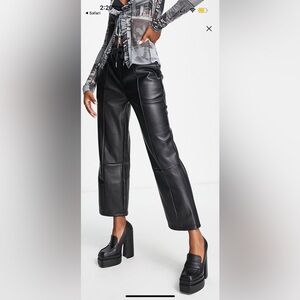 ASOS Design Faux Leather Pants